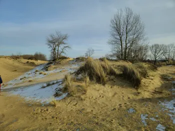 Oostnieuwkerke duinen wandeling in de koude (België)